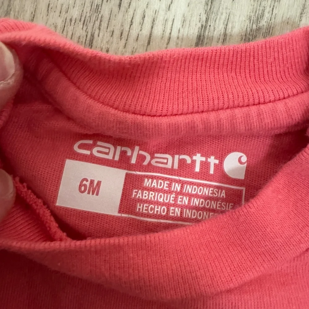 Carhartt Pink Baby Onesie